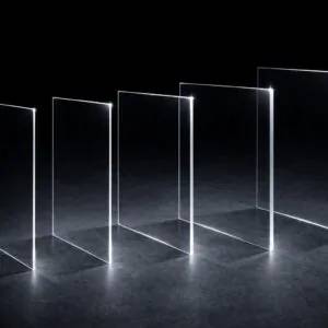 Produktbild på plexiglasskiva som även kan användas som en skärm i inredningssyfte.